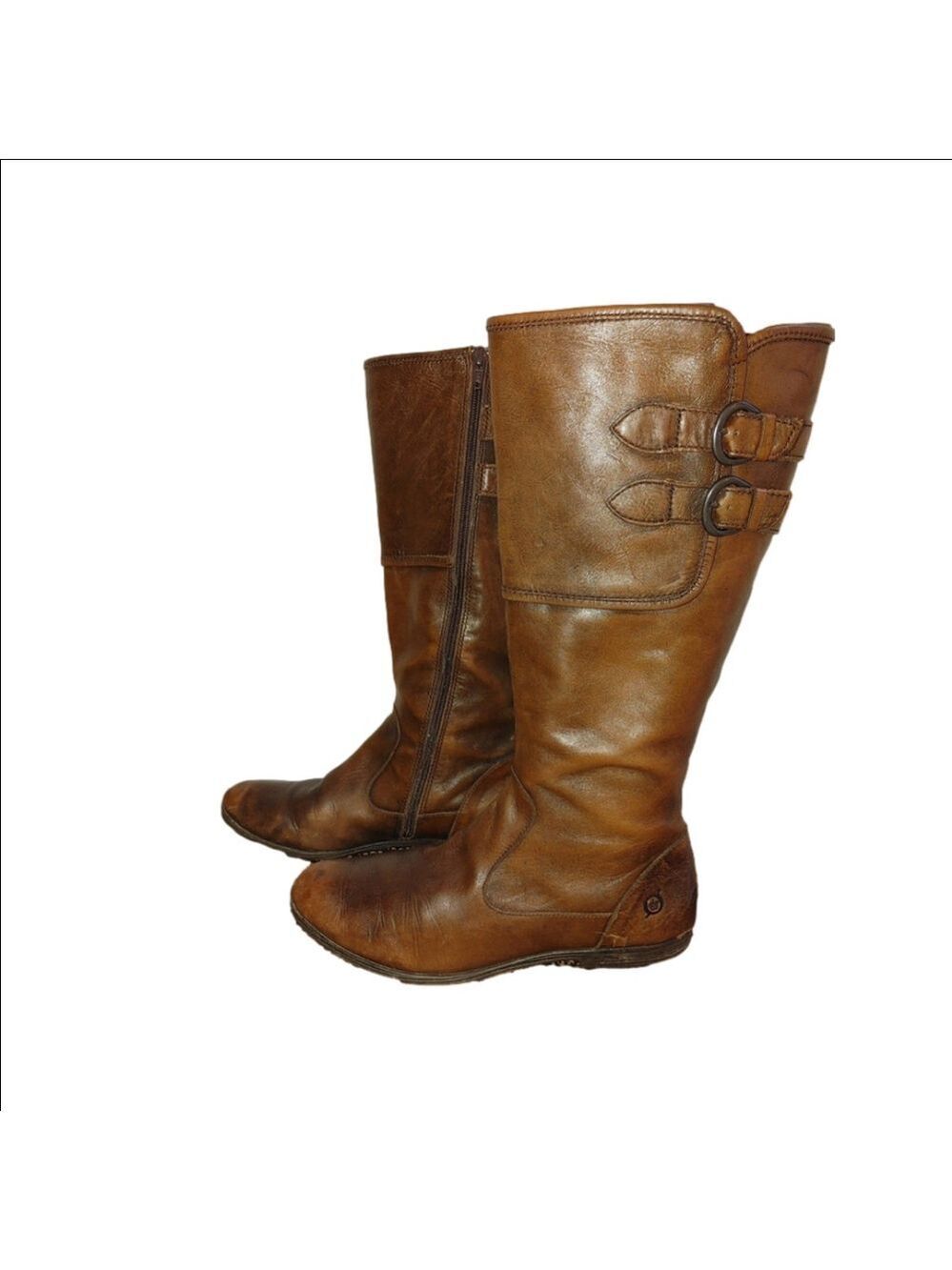 Born Susanne Leather Boots Size 8